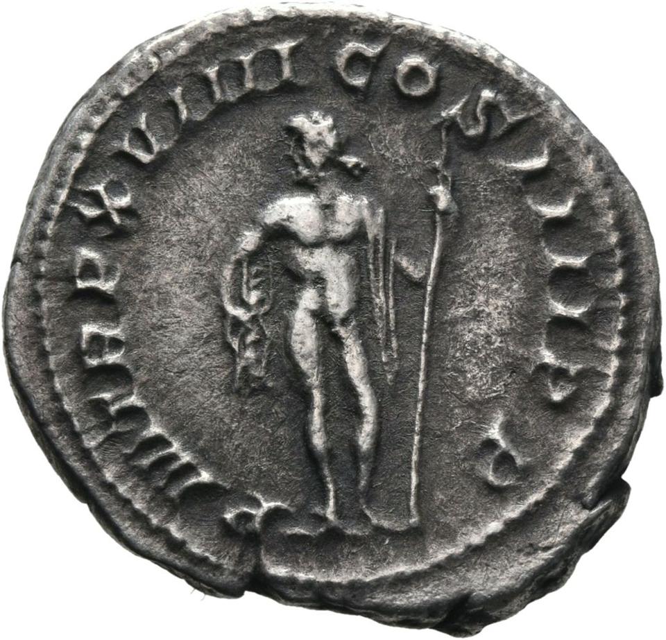 Caracalla, silver antoninianus, collection photograph Mainz-ID484, reverse