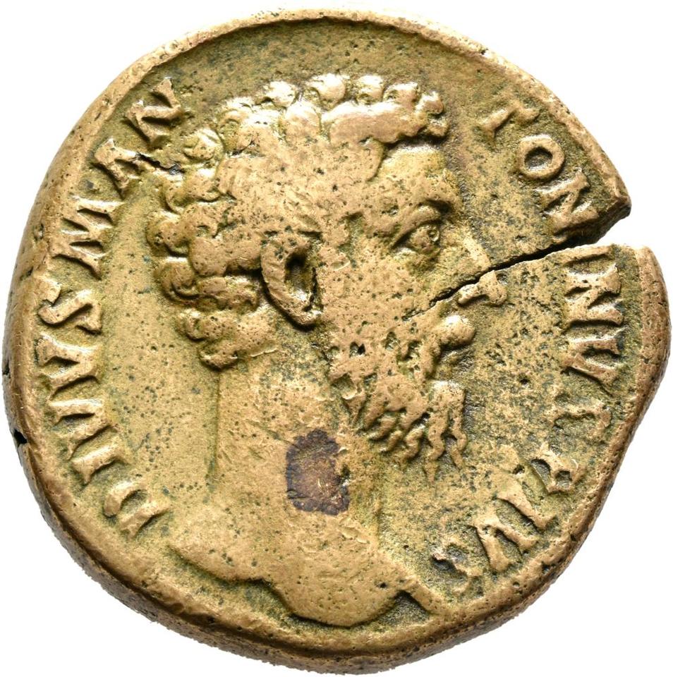 Commodus, copper-alloy sestertius, collection photograph Mainz-ID378, obverse