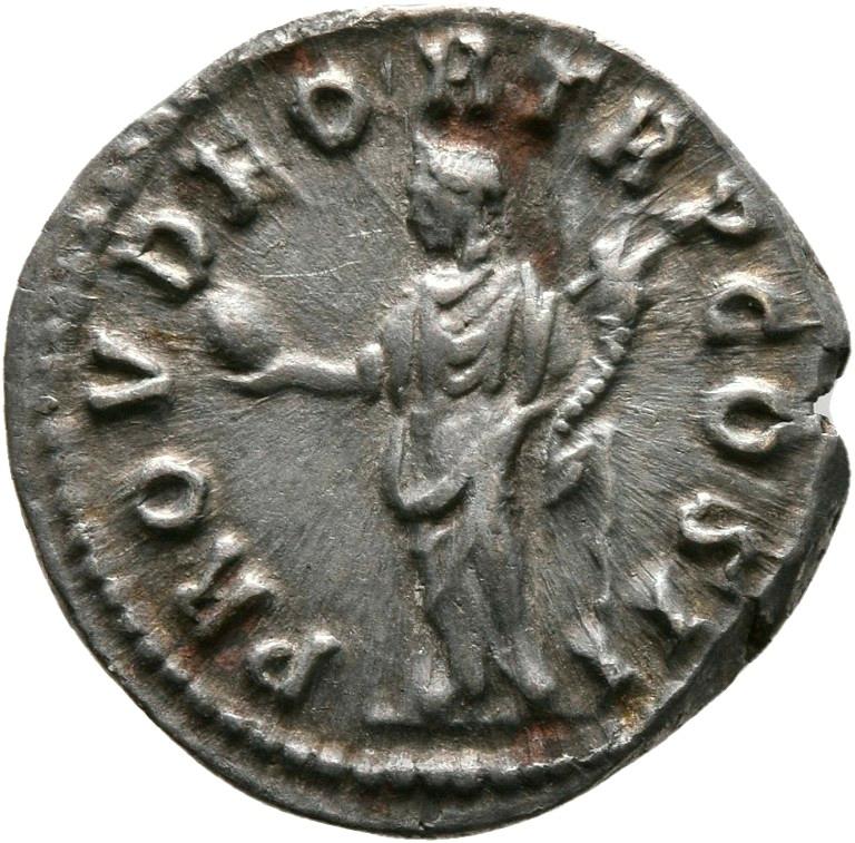 Marcus Aurelius, silver denarius, collection photograph Mainz-ID350, reverse