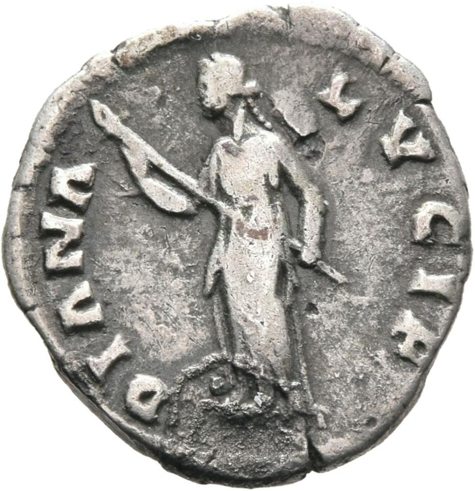 Marcus Aurelius, silver denarius, collection photograph Mainz-ID37, reverse