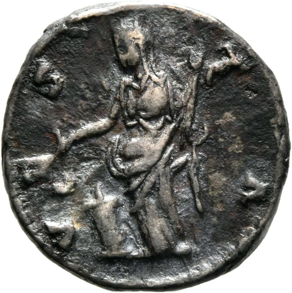 Marcus Aurelius, silver denarius, collection photograph Mainz-ID361, reverse