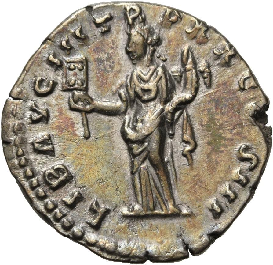 Marcus Aurelius, silver denarius, collection photograph Herzog-ID2597, reverse