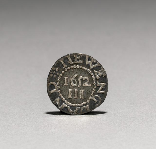 Massachusetts Bay, Silver Threepence, Colonial America, reverse