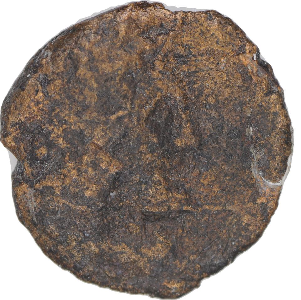 Ptolemy II Philadelphus, copper-alloy hemiobol, collection photograph CEAlex-3880, obverse