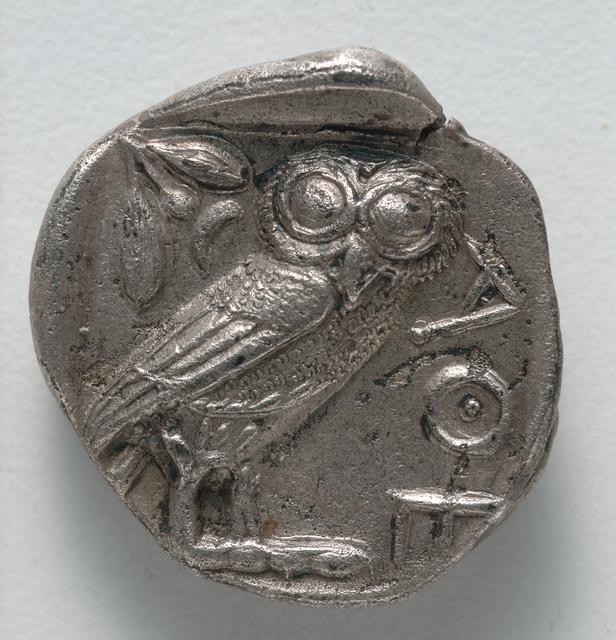 Classical Athenian Owl Tetradrachm (c. 454–404 BC), reverse