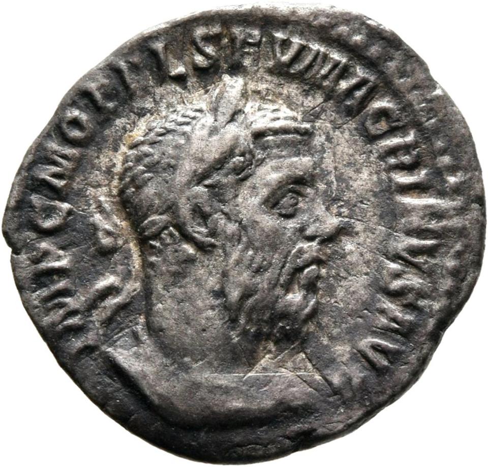 Macrinus, Silver denarius, collection photograph Mainz-ID522, obverse
