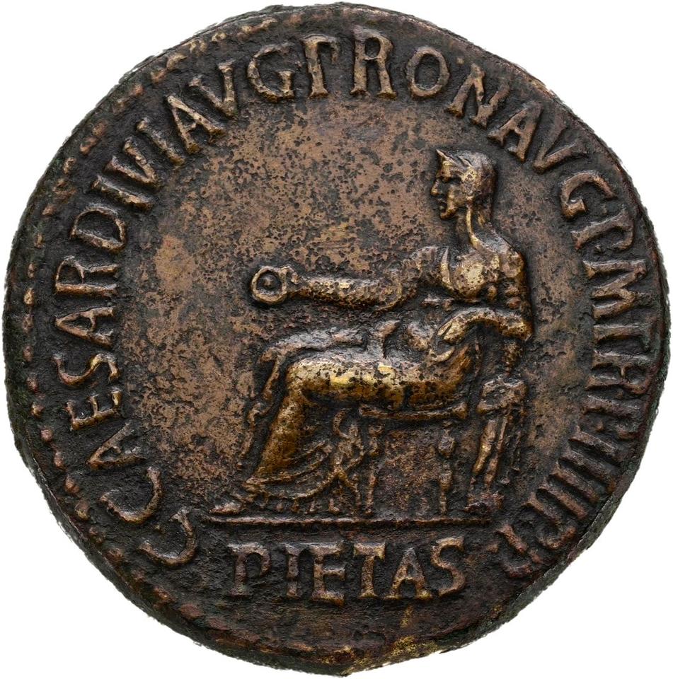 Caligula, Bronze sestertius, collection photograph Hamburg-ID2779, obverse