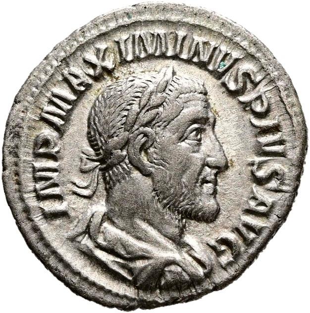 Maximinus I, Silver denarius, collection photograph Hamburg-ID1133, obverse