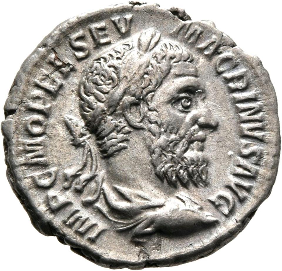 Macrinus, Silver denarius, collection photograph Mainz-ID524, obverse