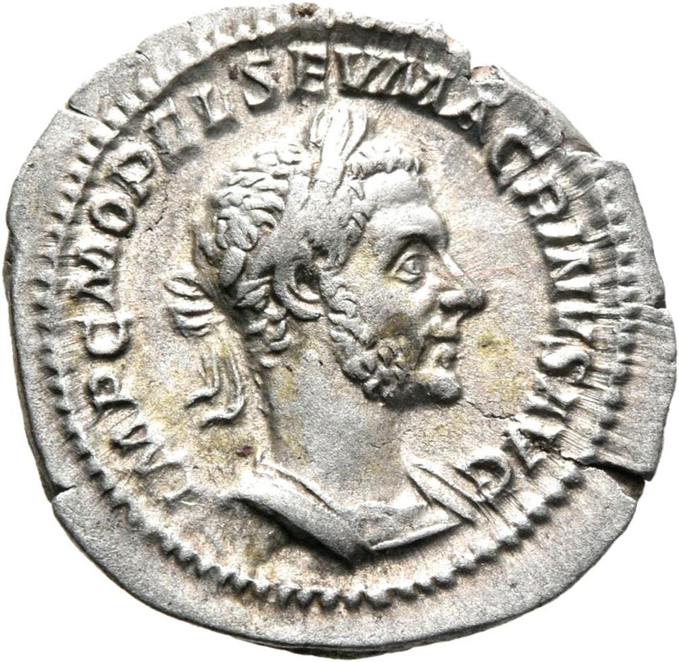 Macrinus, Silver denarius, collection photograph Mainz-ID525, obverse
