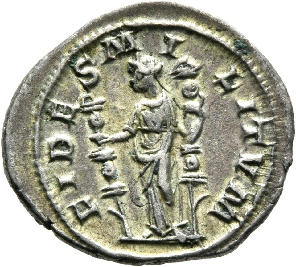 Maximinus I, Silver denarius, collection photograph Mainz-ID657, reverse