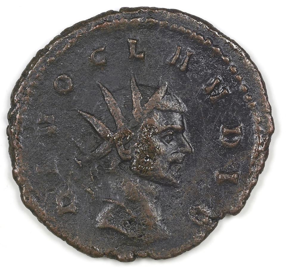 Quintillus, silver antoninianus, collection photograph IATH-1987.46.31, obverse