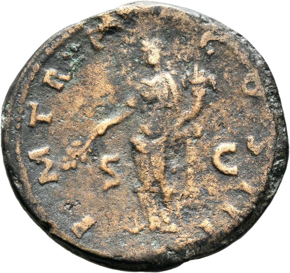 Hadrian, Bronze as, collection photograph Mainz-ID77, reverse