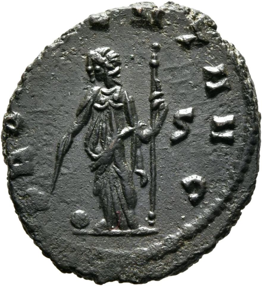 Quintillus, silver antoninianus, collection photograph Mainz-ID776, reverse