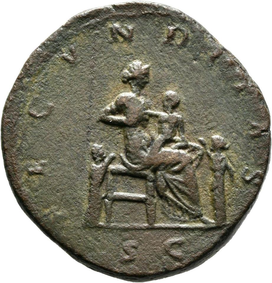 Marcus Aurelius, copper-alloy sestertius, collection photograph Mainz-ID358, reverse