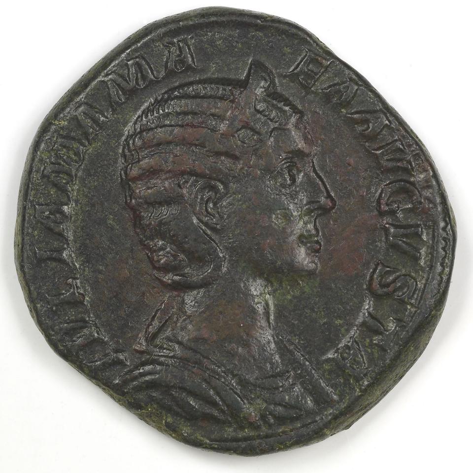 Severus Alexander, Bronze sestertius, collection photograph IATH-1994.10.10, obverse