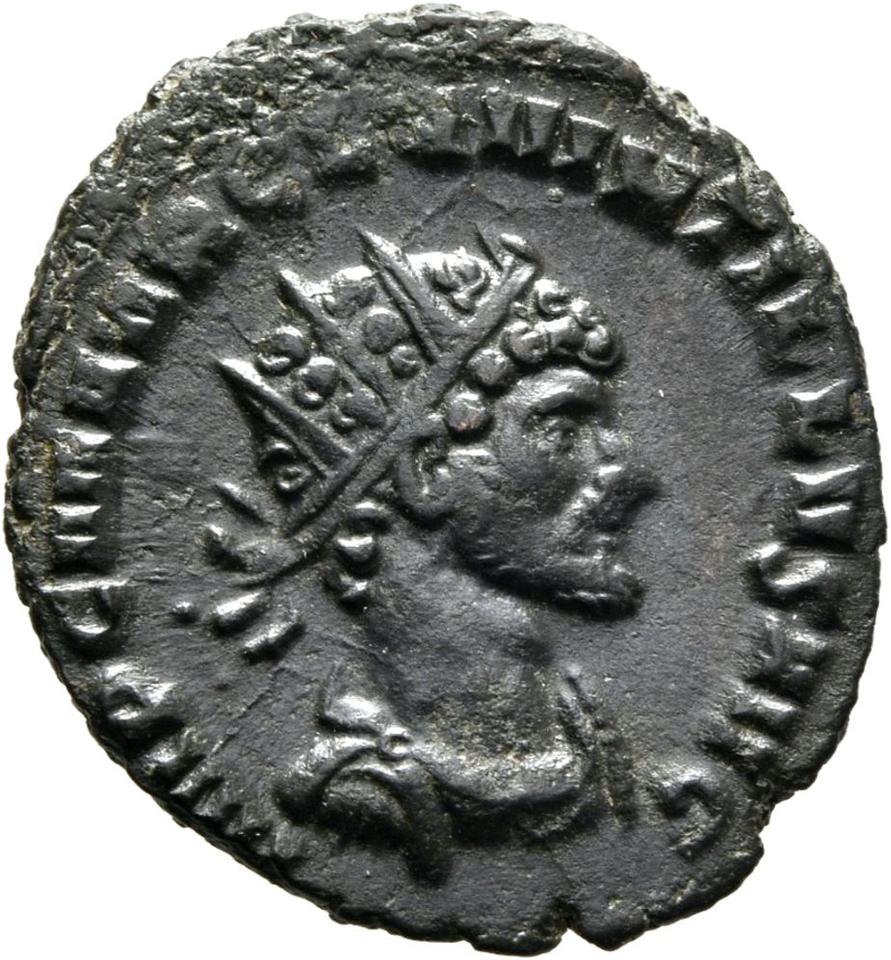 Quintillus, silver antoninianus, collection photograph Mainz-ID776, obverse