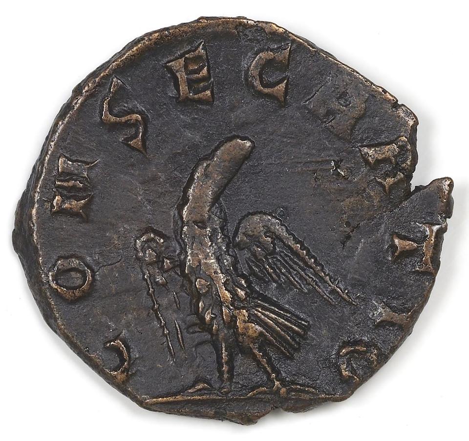 Quintillus, silver antoninianus, collection photograph IATH-1987.46.33, reverse