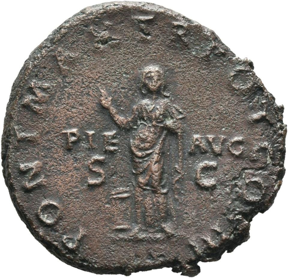 Hadrian, Bronze as, collection photograph Mainz-ID43, reverse