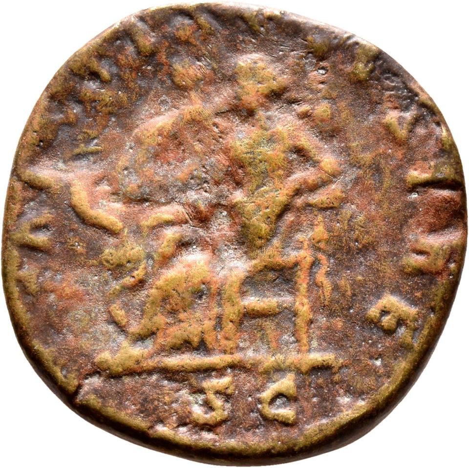 Marcus Aurelius, copper-alloy sestertius, collection photograph Mainz-ID1079, reverse