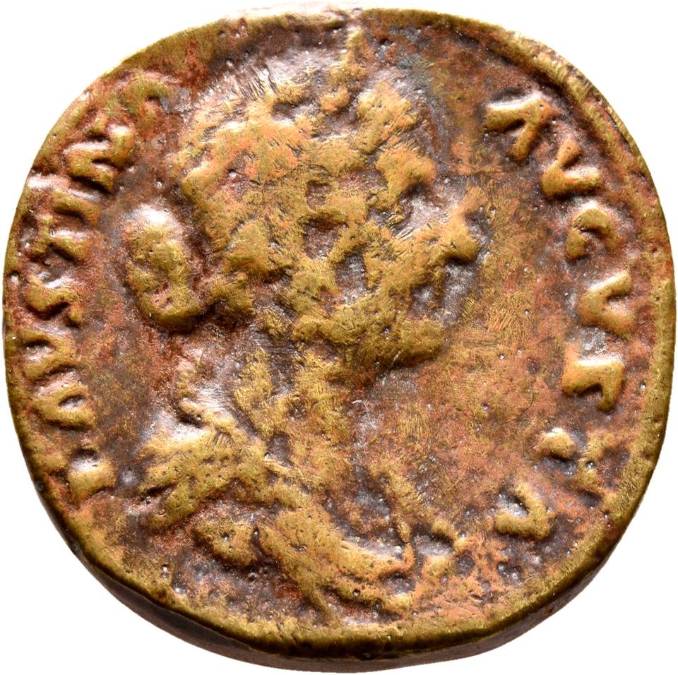Marcus Aurelius, copper-alloy sestertius, collection photograph Mainz-ID1079, obverse