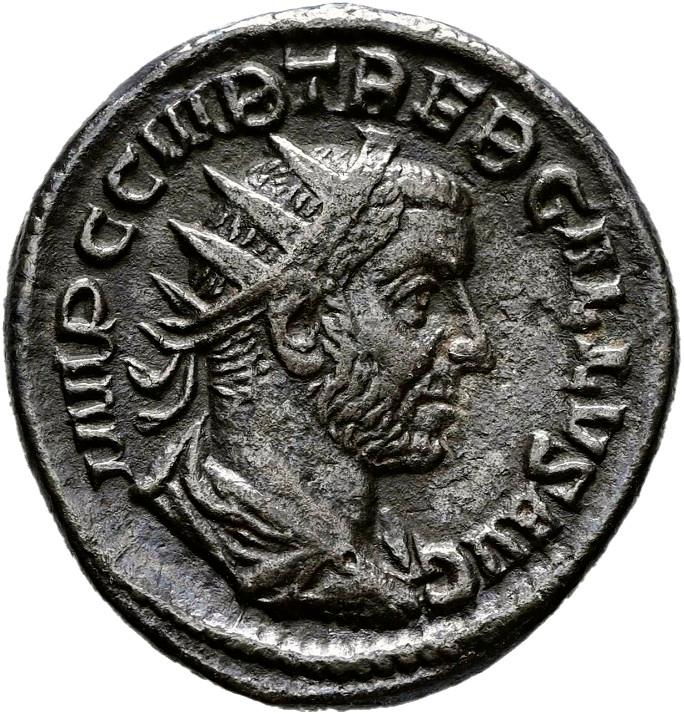 Trebonianus Gallus, silver antoninianus, collection photograph Hamburg-ID1308, obverse