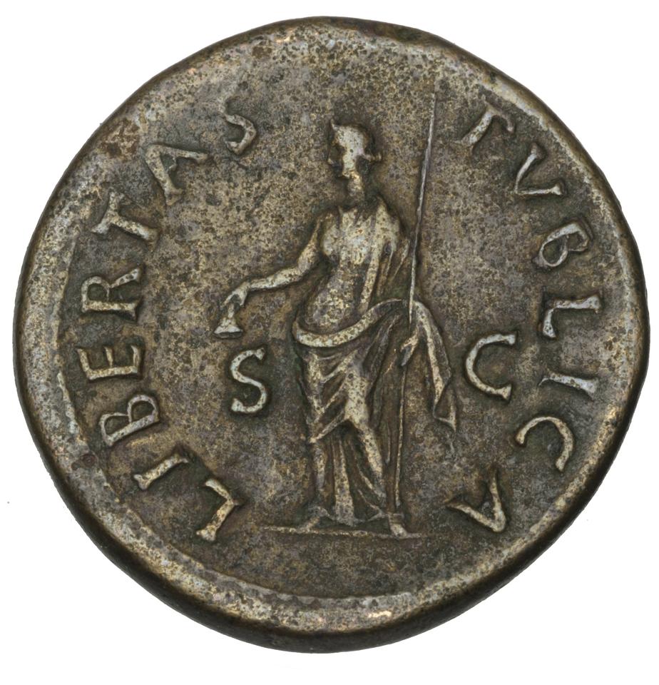 Galba, Bronze sestertius, collection photograph Herzog-ID4, reverse