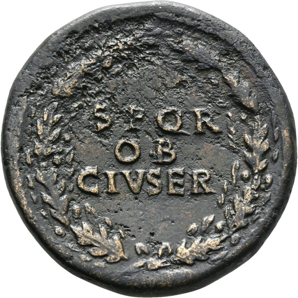 Galba, Bronze sestertius, collection photograph Mainz-ID586, reverse