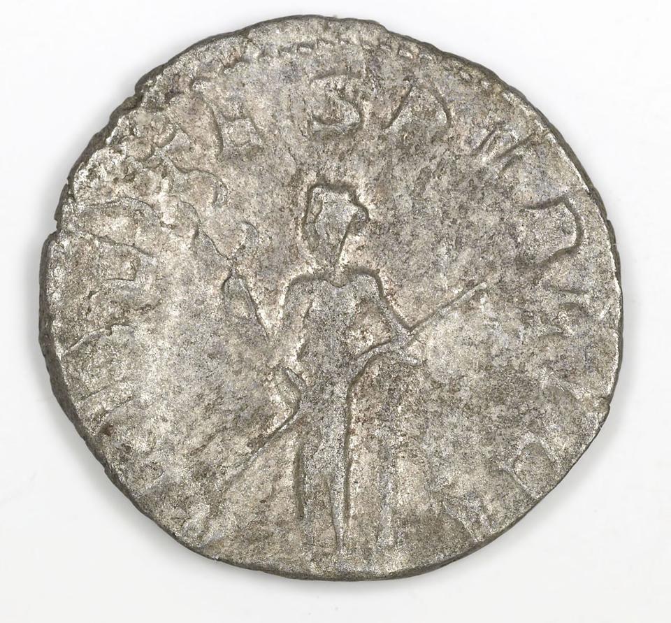 Trebonianus Gallus, silver antoninianus, collection photograph IATH-1991.17.42, reverse