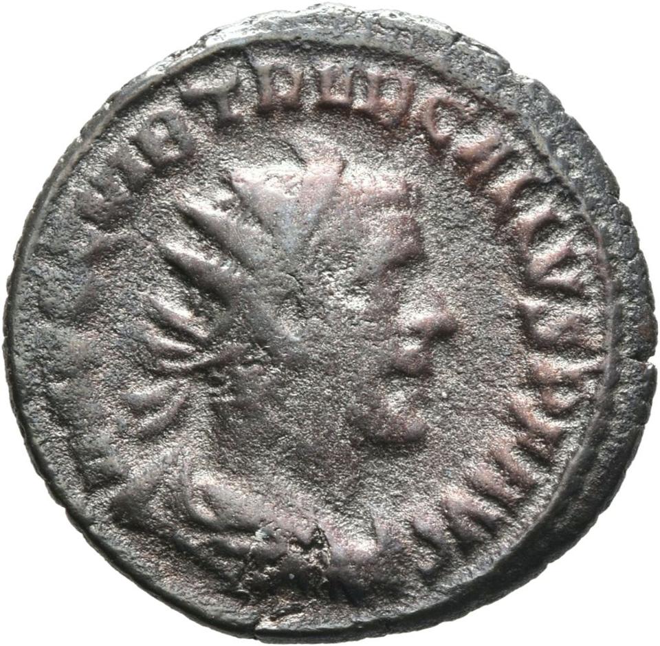 Trebonianus Gallus, silver antoninianus, collection photograph Mainz-ID16, obverse