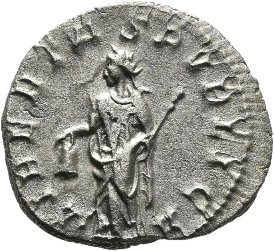 Trebonianus Gallus, silver antoninianus, collection photograph Mainz-ID170, reverse