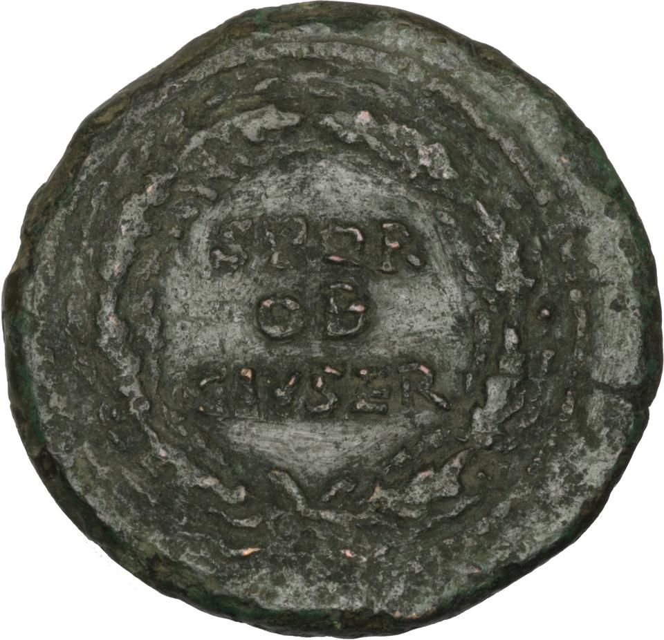 Galba, Bronze sestertius, collection photograph Herzog-ID27, reverse