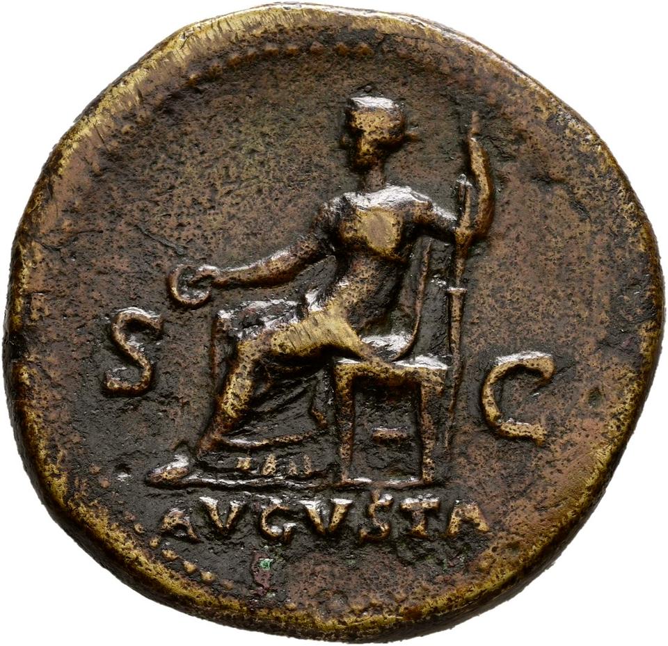 Galba, Bronze sestertius, collection photograph Hamburg-ID2782, reverse
