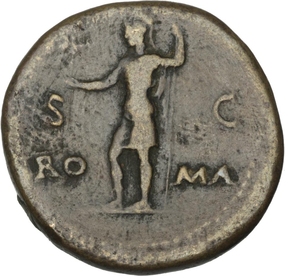 Galba, Bronze sestertius, collection photograph Herzog-ID24, reverse
