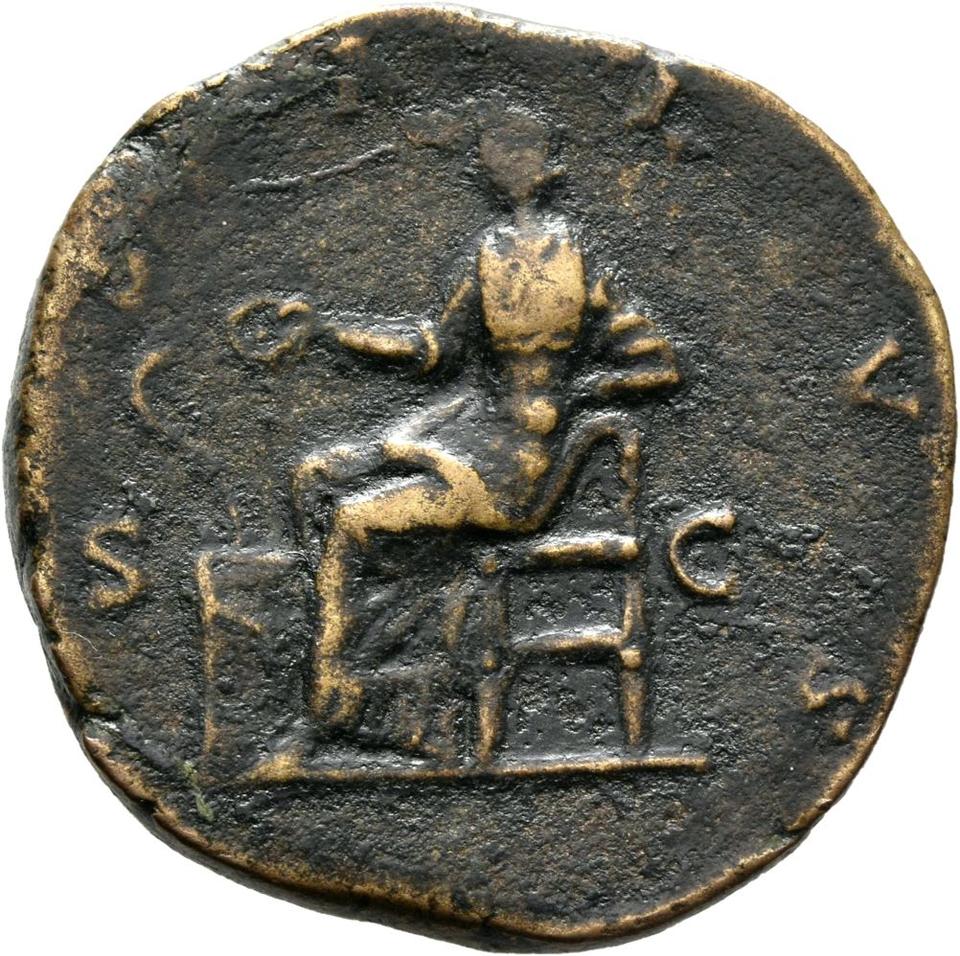 Commodus, copper-alloy sestertius, collection photograph Mainz-ID1055, reverse