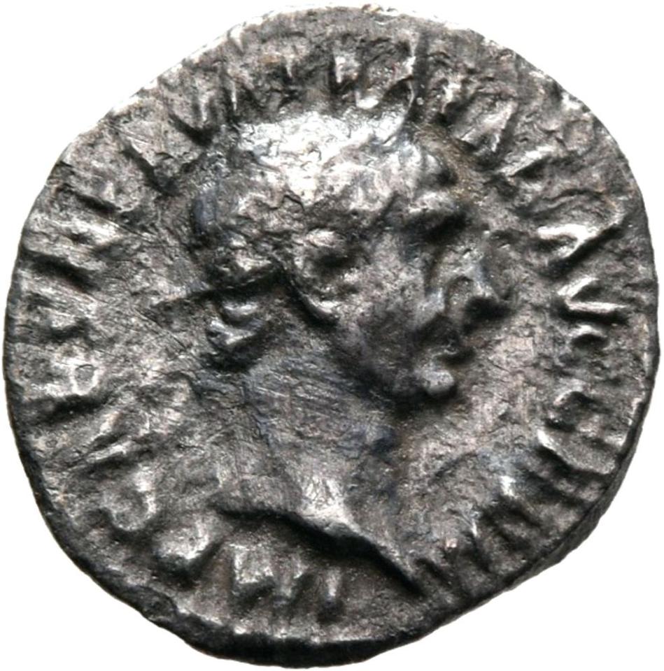 Trajan, silver quinarius, collection photograph Mainz-ID191, obverse