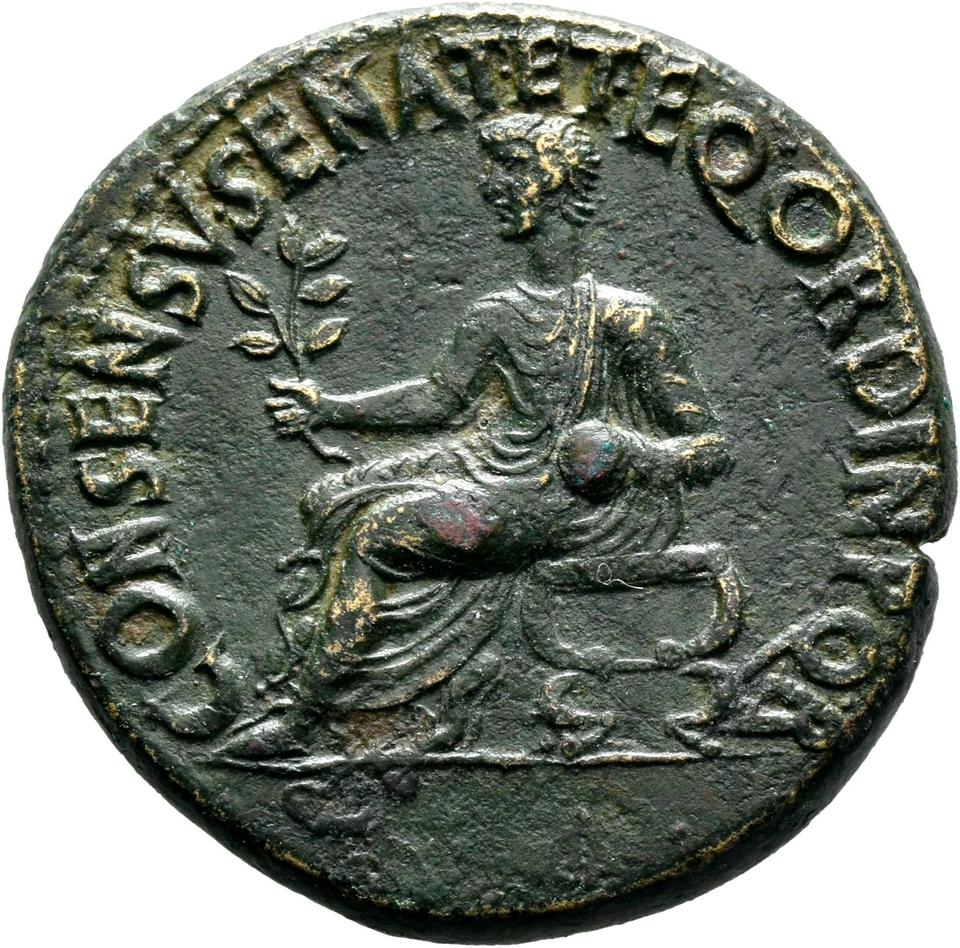 Caligula, copper-alloy dupondius, collection photograph Mainz-ID478, reverse