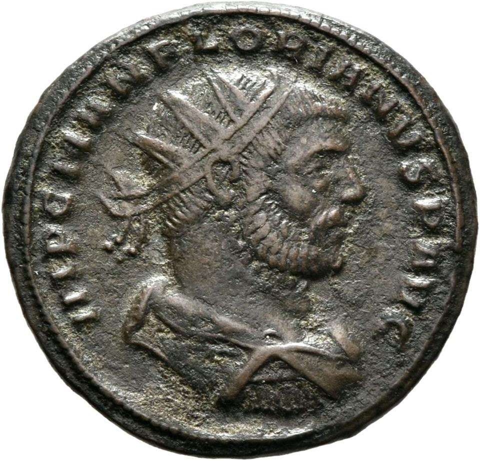 Florianus, silver antoninianus, collection photograph Mainz-ID846, obverse