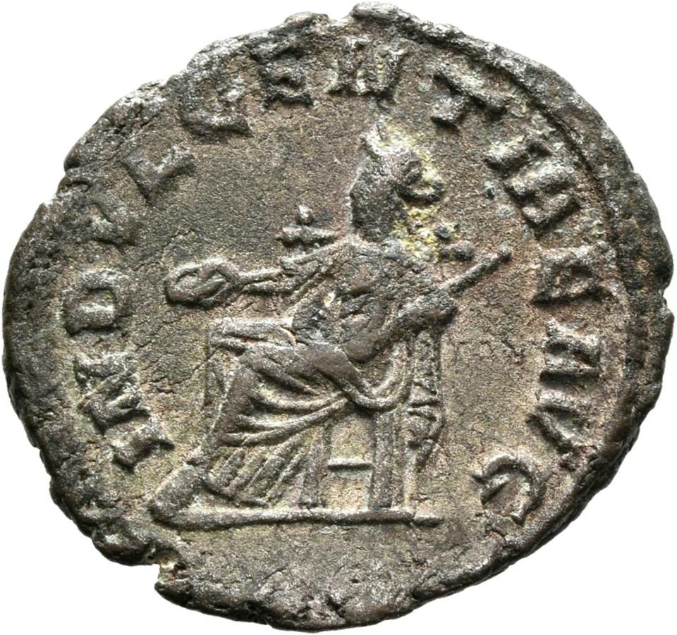 Macrianus Minor, silver antoninianus, collection photograph Mainz-ID760, reverse