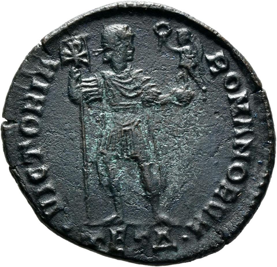 Jovianus, copper-alloy ae1, collection photograph Mainz-ID967, reverse