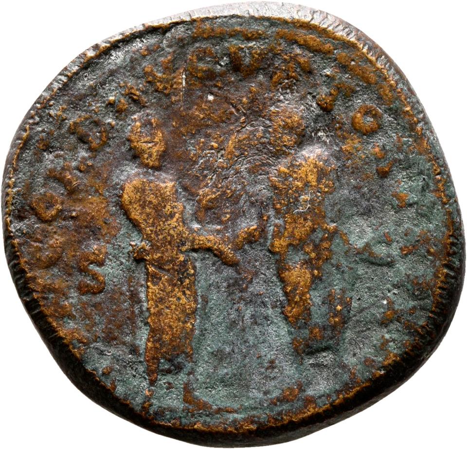 Marcus Aurelius, copper-alloy sestertius, collection photograph Mainz-ID1077, reverse