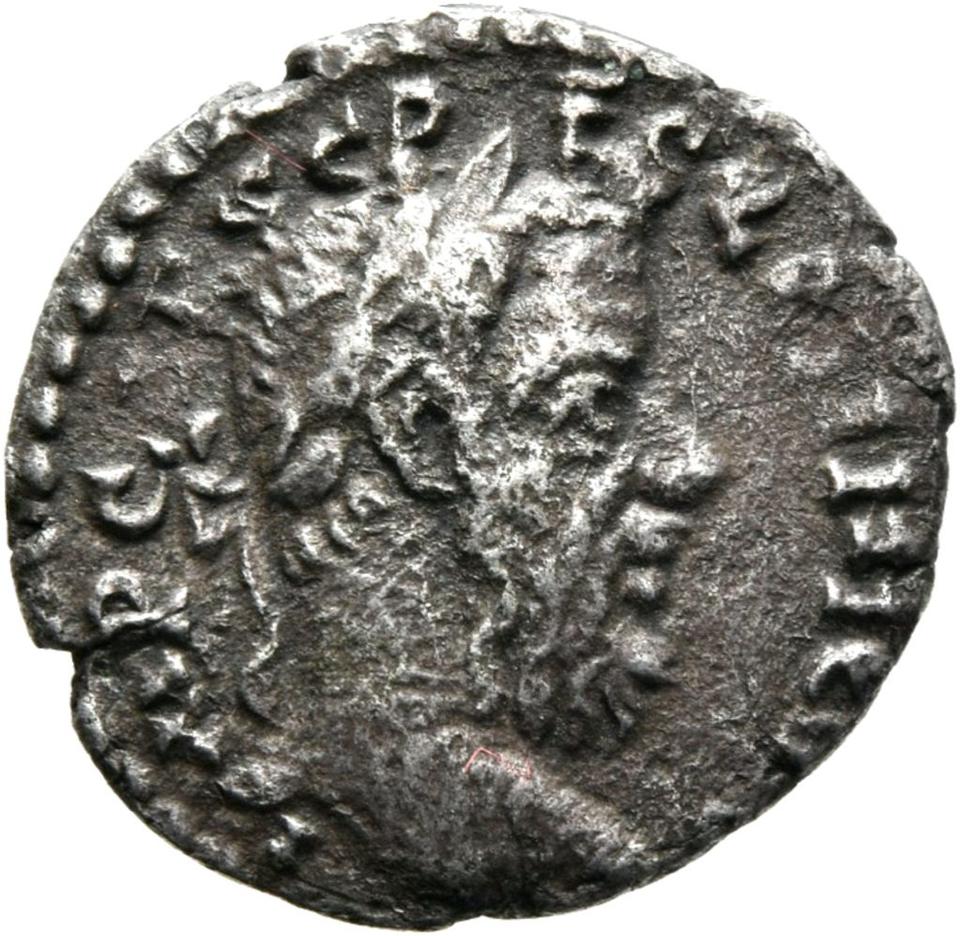 Pescennius Niger, silver denarius, collection photograph Mainz-ID384, obverse