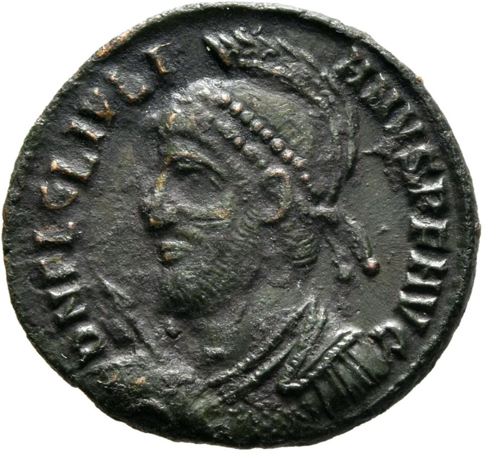 Julian II, copper-alloy ae3, collection photograph Mainz-ID971, obverse