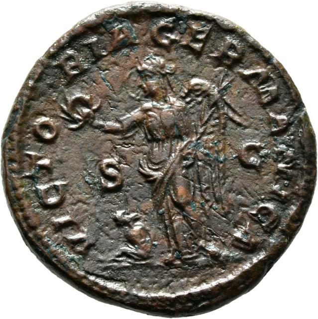 Maximinus Thrax Copper-Alloy Dupondius, reverse
