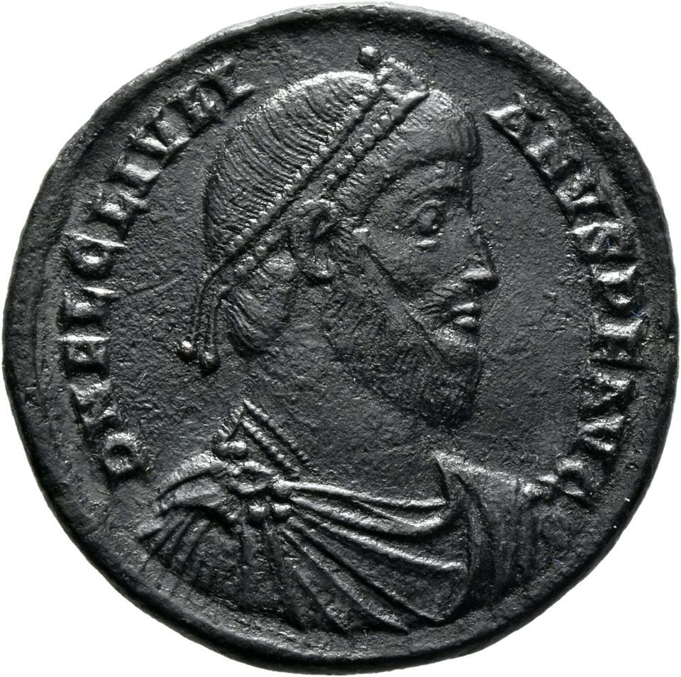 Julian II, copper-alloy ae1, collection photograph Mainz-ID181, obverse