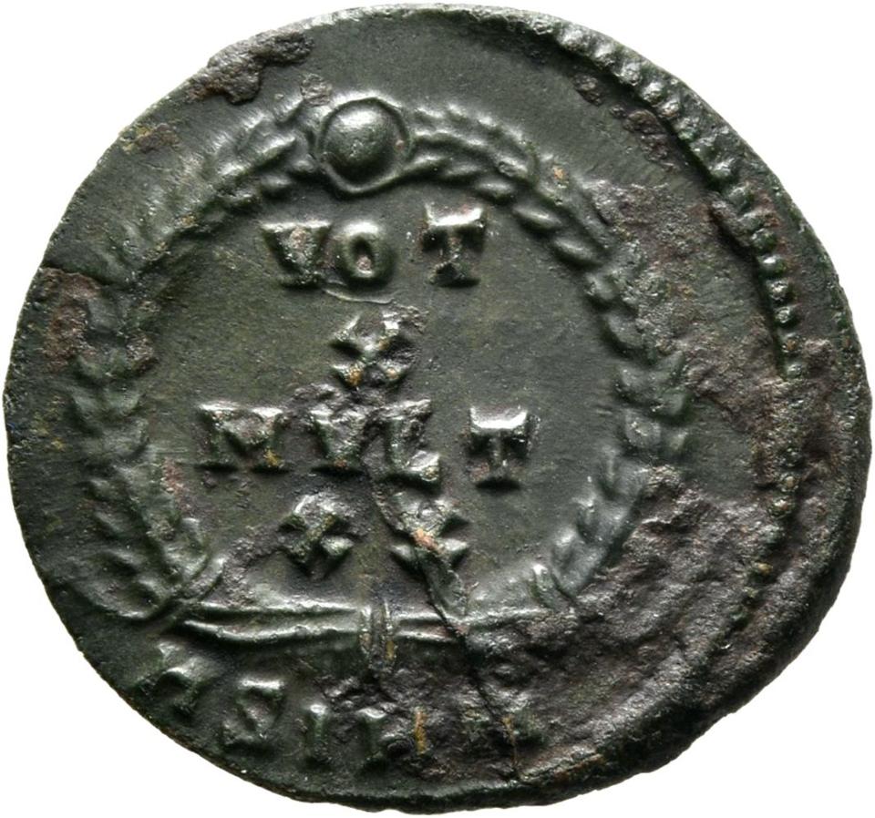 Julian II, copper-alloy ae3, collection photograph Mainz-ID971, reverse