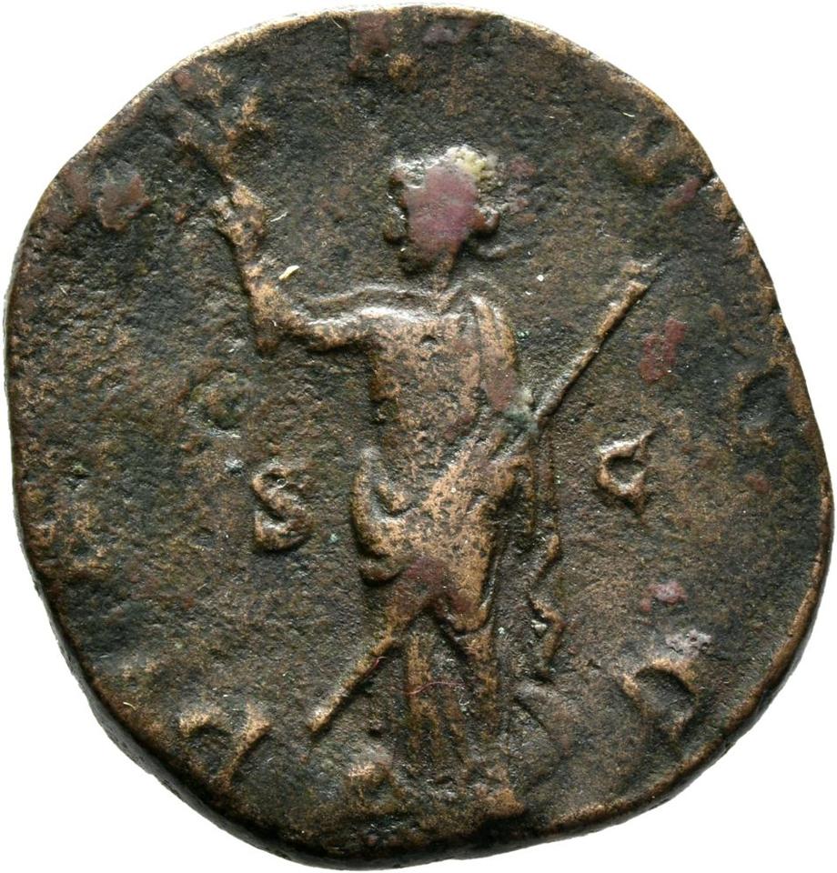 Volusian, copper-alloy sestertius, collection photograph Mainz-ID744, reverse