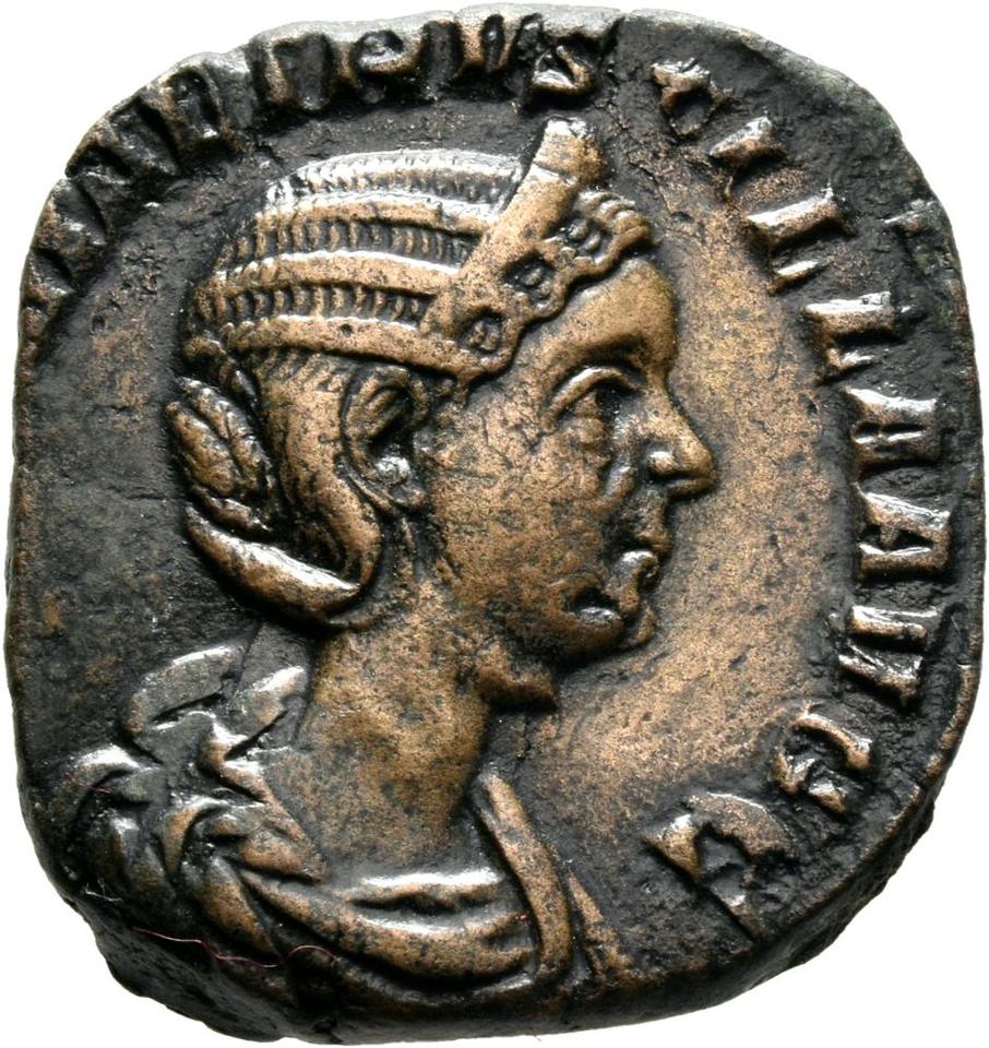Trajan Decius, copper-alloy sestertius, collection photograph Mainz-ID736, obverse