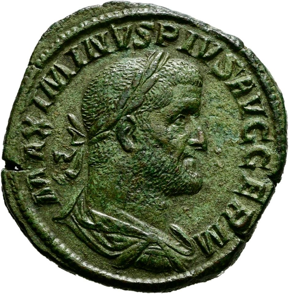 Maximinus I, Bronze sestertius, collection photograph Hamburg-ID2826, obverse