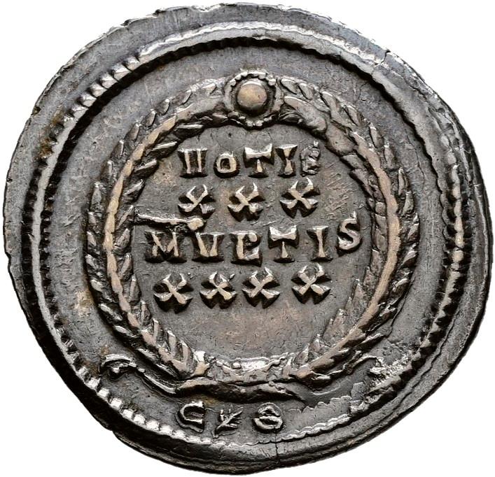 Constantius II, silver siliqua, collection photograph Hamburg-ID2040, reverse